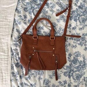Antik Kraft Tan Crossbody Bag